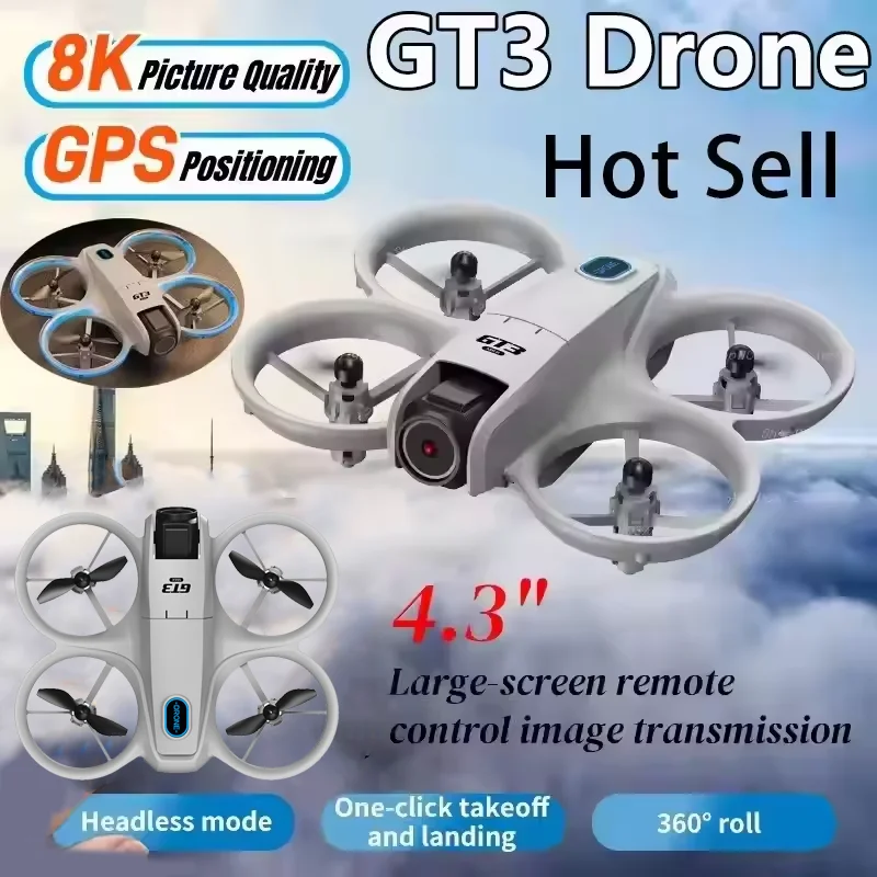Fpv Drone Charger - GT3 Drone 8K HD Dual Cameras