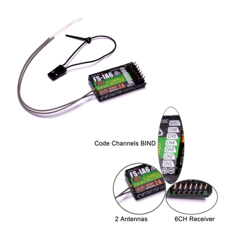 Flysky FS-IA6 Receiver 6CH Dua - Fpv Drone Antenna บทวิจารณ์และราคา
