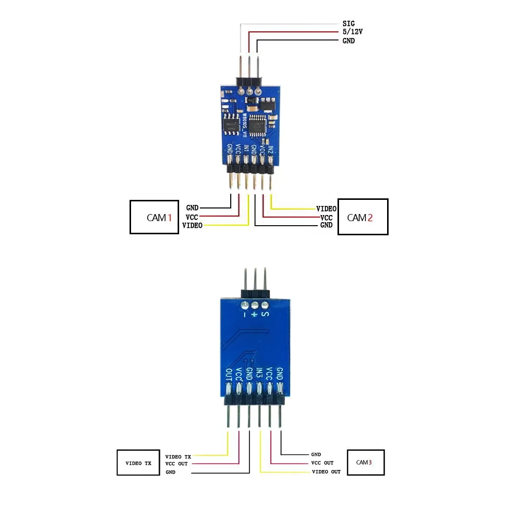 5.8G 3 Channel Video Switcher  - Fpv Drone Battery บทวิจารณ์และราคา
