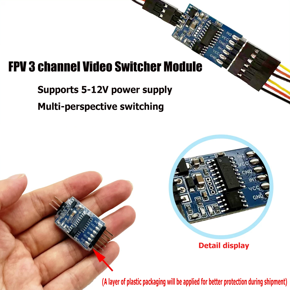 5.8G 3 Channel Video Switcher  - Fpv Drone Battery บทวิจารณ์และราคา