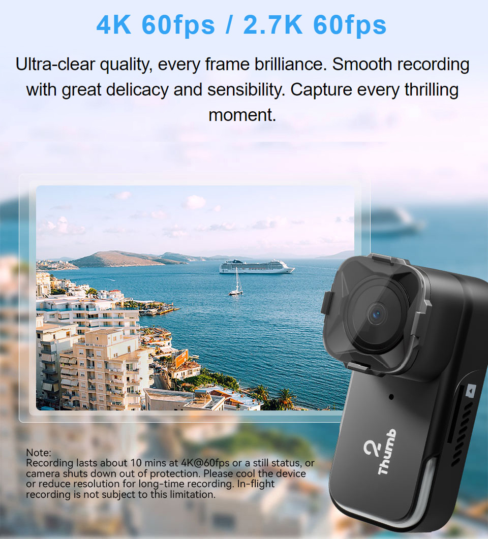 New Version RunCam Thumb 2 4K  - Fpv Drone Camera บทวิจารณ์และราคา