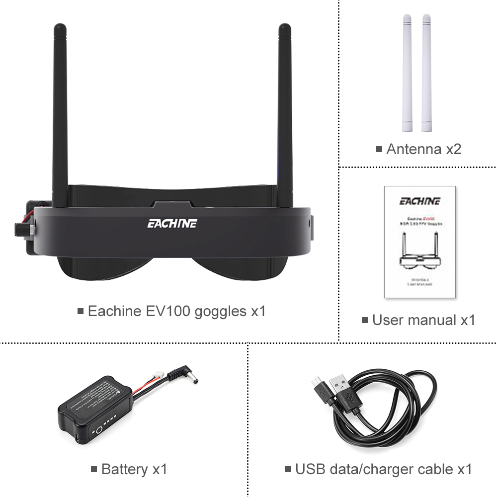 Eachine EV100 720*540 5.8G 72C - Fpv Drone Antenna บทวิจารณ์และราคา