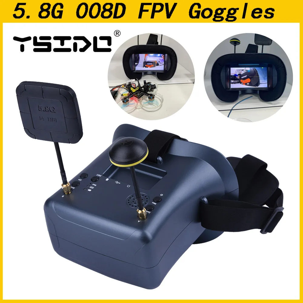 5.8G 40CH 4.3 Inch 800*480 Vid - Fpv Drone Goggles บทวิจารณ์และราคา