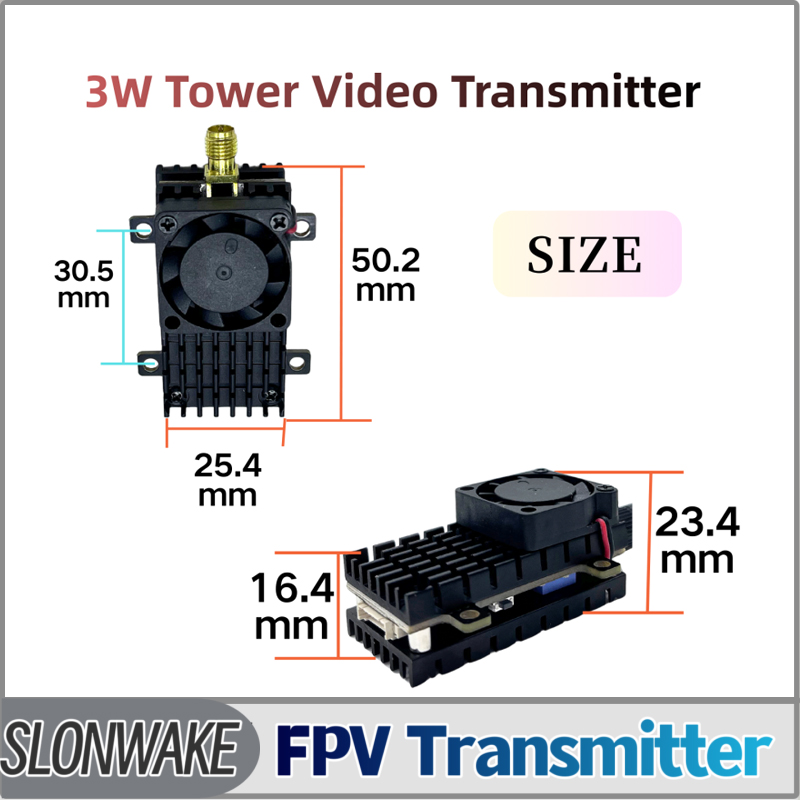 SLONWAKE 5.8G 3000mW Simulatio - Fpv Drone Vtx บทวิจารณ์และราคา