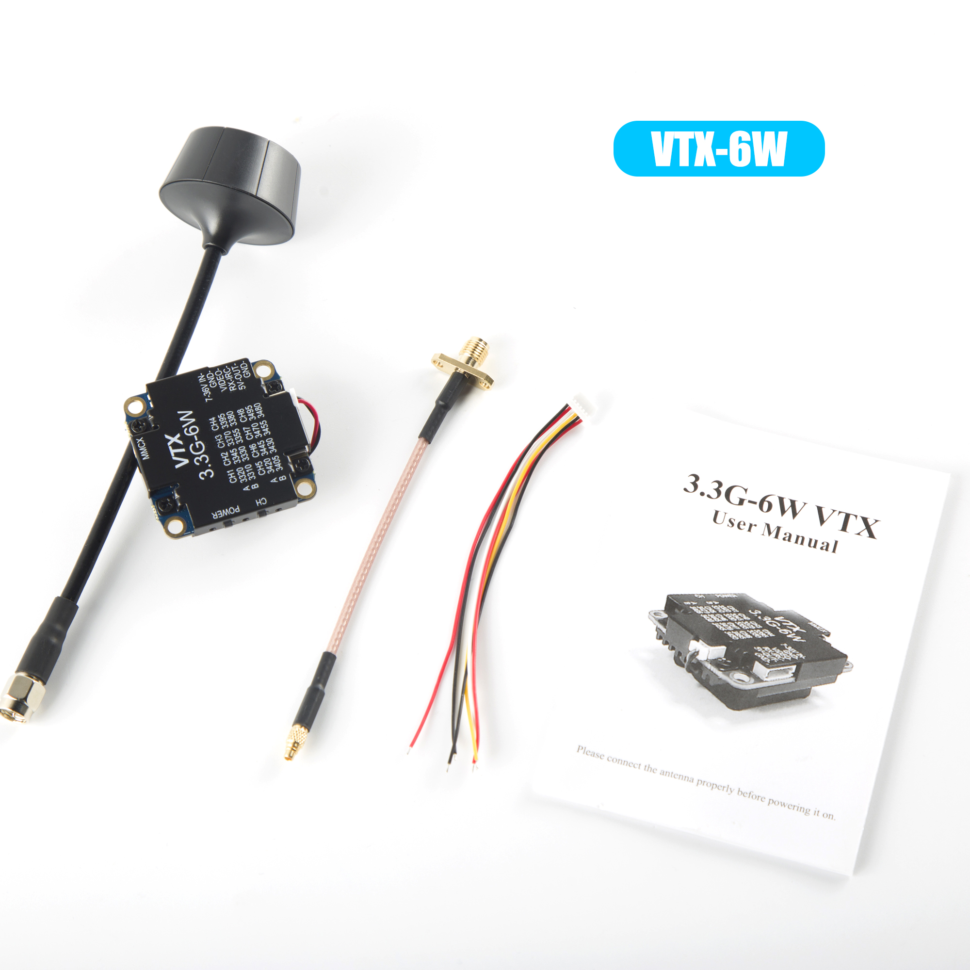 FPV Video Transmitter 3.3G 6W  - Fpv Drone Vtx บทวิจารณ์และราคา