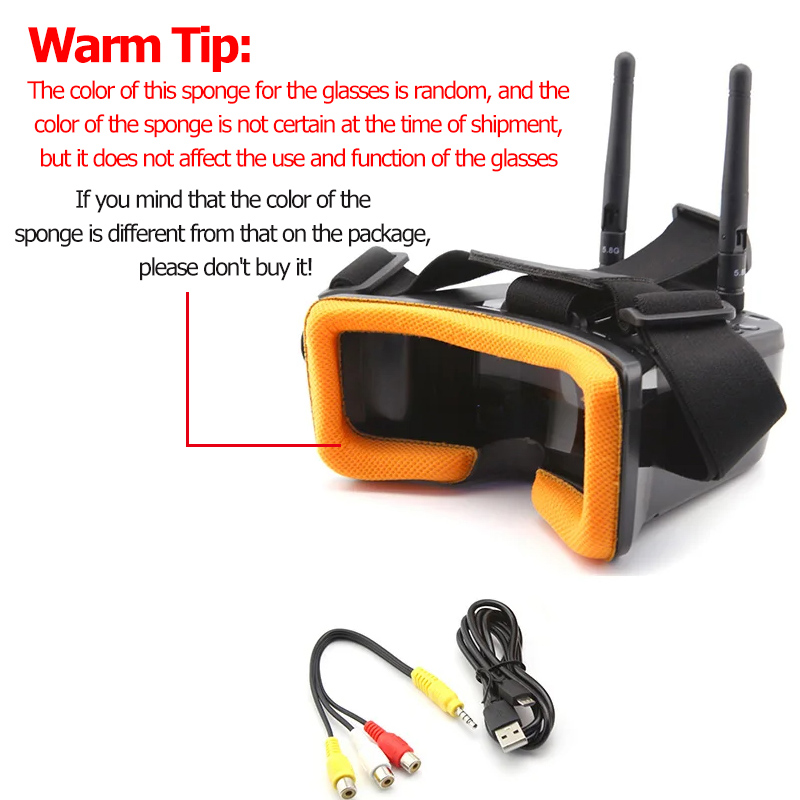 VR009 FPV Video Goggles 3Inch  - Fpv Drone Antenna บทวิจารณ์และราคา